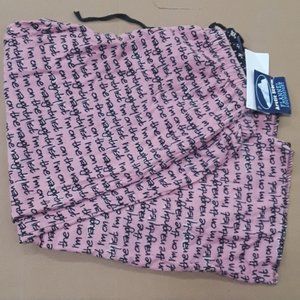 On the Naughty List Crop Flannel Lounge Pants NWT
